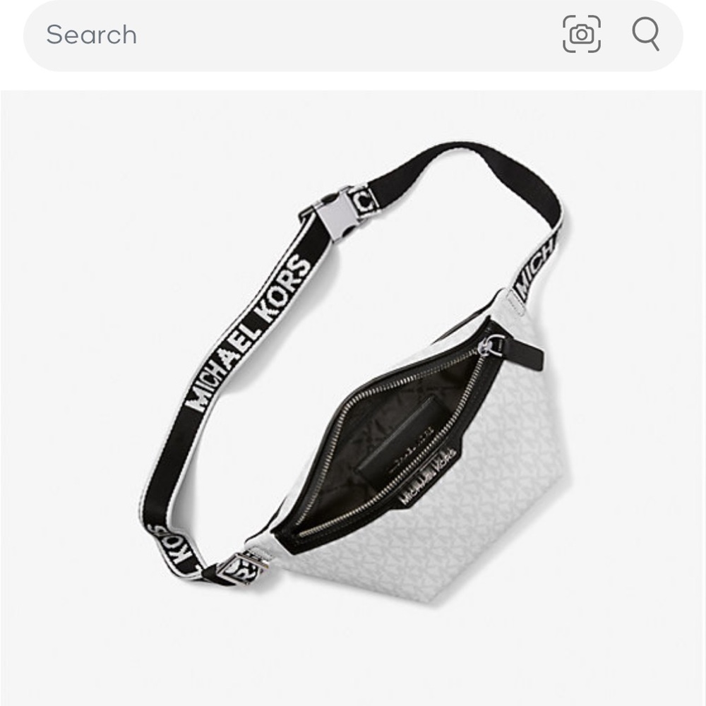 Michael Kors mini Cooper belt bag in white